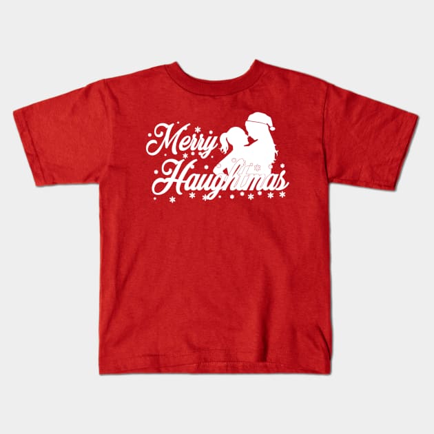 Merry Haughtmas - A Wayhaught Earpmas Kids T-Shirt by VikingElf